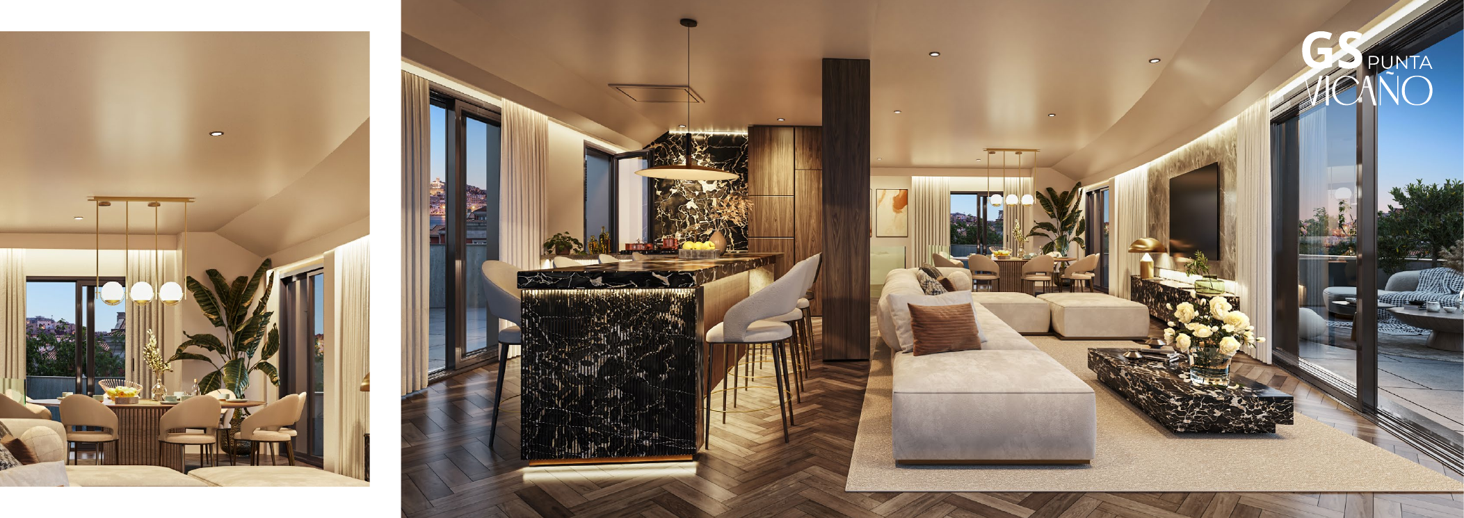Interior de una vivienda de GS Punta Vicaño